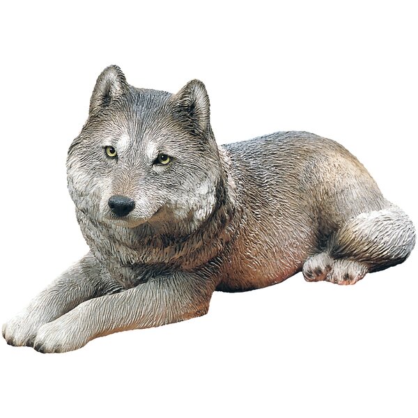 pewter wolf figurine